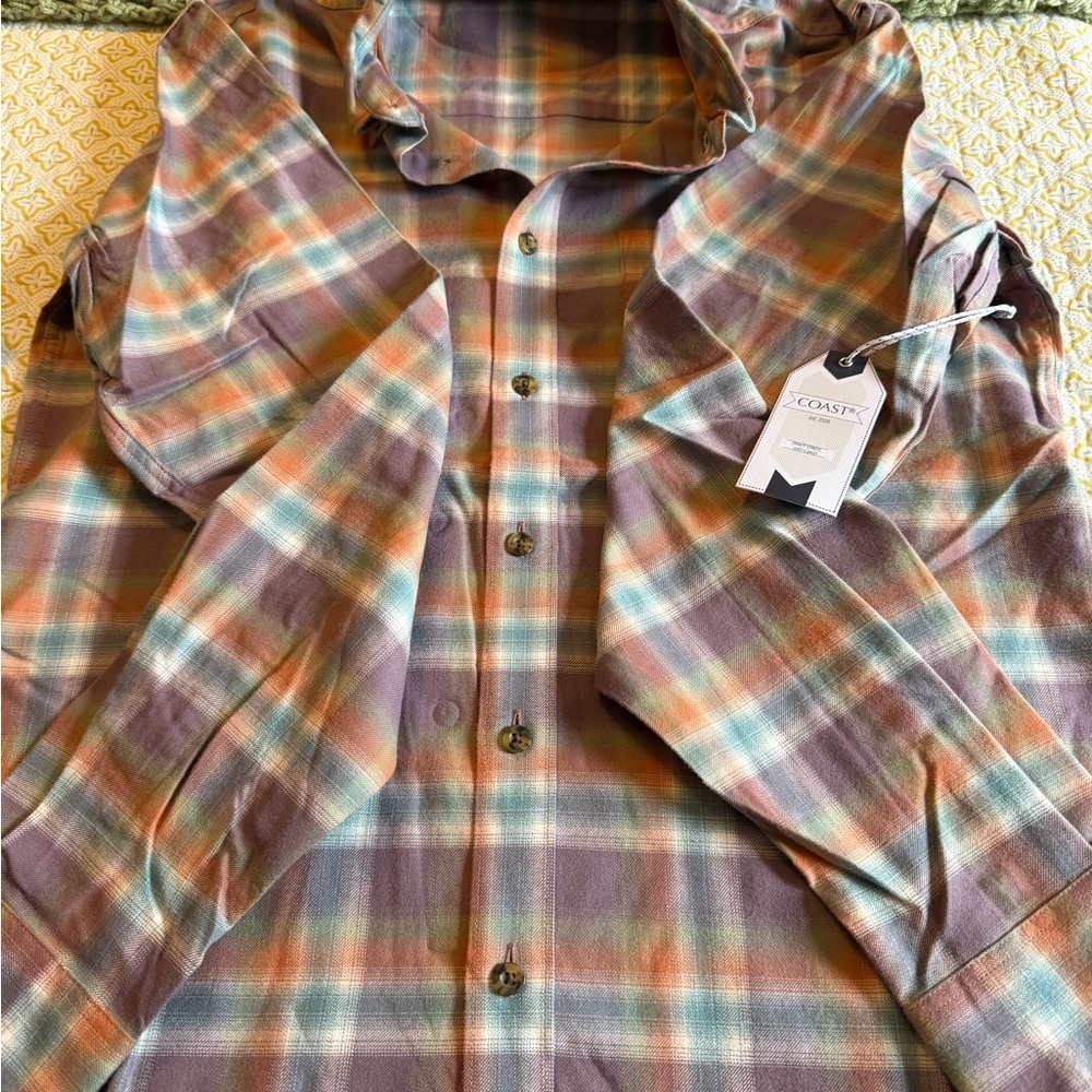 COAST Harbor Button-Down Long Sleeve Shirt Small - Picture 3 of 4